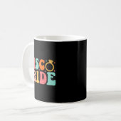 Disco-Braut Zukünftige Mrs Groovy Retro-Junggesell Kaffeetasse (Vorderseite Links)