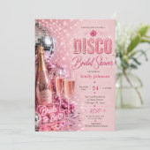 Disco-Brautjungfern-Einladung Einladung (Stehend Vorderseite)