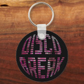 Disco Break Pink Schlüsselanhänger (Vorderseite)