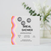 Disco Bridal Dusche Einladung (Stehend Vorderseite)
