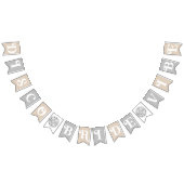 Disco Bride Vibe Silver Retro Brautparty Wimpelkette (Alle)