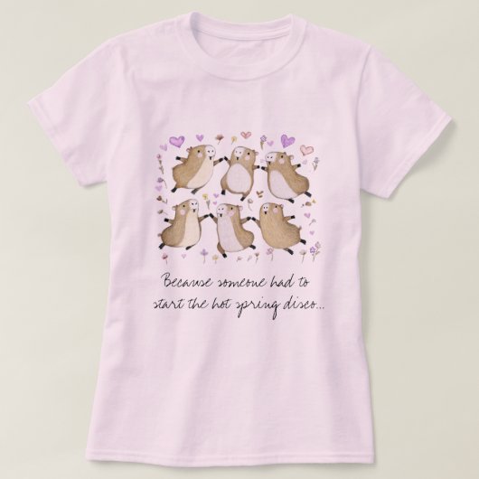 Disco-Capybara-T-Shirt T-Shirt (Design vorne)