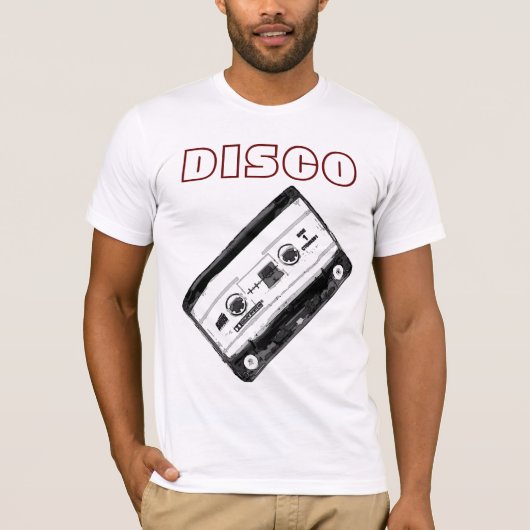 Disco Cassette 70's Music Entertainment Retro T-Shirt (Vorderseite)