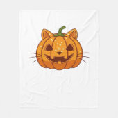 Disco Cat Jack o'Lantern Classic T - Shirt Fleecedecke (Vorderseite)