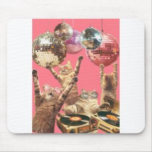 Disco Cat Mousepad
