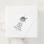 Disco Cheers 10 Years Wedding Anniversary Party Geschenkanhänger (Beispiel)