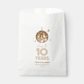 Disco Cheers 10 Years Wedding Anniversary Party Geschenktütchen (Vorderseite)