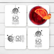 Disco-Cheers 50-jähriges Party zum Hochzeitstag