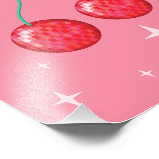 Disco Cherry 1 Fotodruck (Ecke)