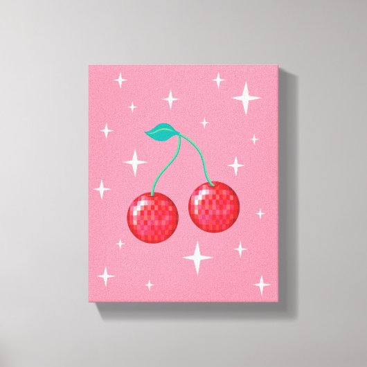 Disco Cherry 1 Leinwanddruck (Vorderseite)