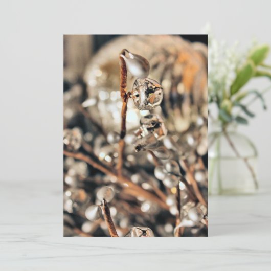 Disco Christmas Einladung (Stehend Vorderseite)