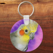 Disco Cockatiel Schlüsselanhänger (Vorderseite)
