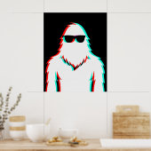 Disco Cool Glitchfoot RGB Poster (Küche)