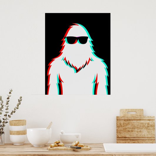 Disco Cool Glitchfoot RGB Poster (Küche)