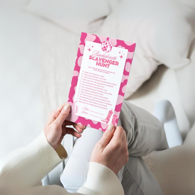 Disco Cowgirl Bachelorette Scavenger Hunt Game (Von Creator hochgeladen)