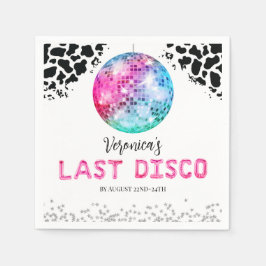 Disco Cowgirl Bachelorette Vielen Dank Serviette