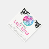 Disco Cowgirl Bachelorette Vielen Dank Serviette (Ecke)