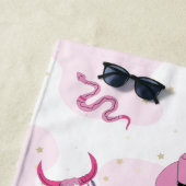 Disco Cowgirl Bachelorette Weekend Party Strandtuch (Beispiel)