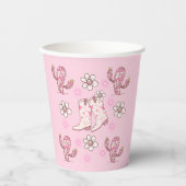 Disco Cowgirl Boot and Cactus Coffee Pappbecher (Vorderseite)