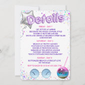 Disco Cowgirl Einladung (Rückseite)