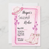 Disco Cowgirl Einladung (Vorderseite)