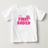 Disco Cowgirl First Rodeo Baby T-shirt (Vorderseite)