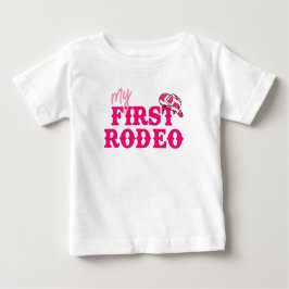 Disco Cowgirl First Rodeo Baby T-shirt