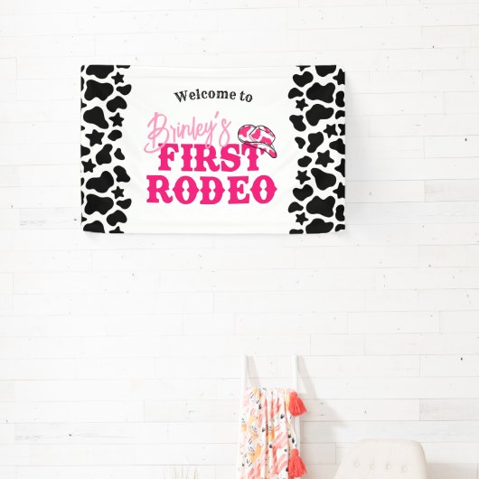 Disco Cowgirl First Rodeo Banner (InSitu)