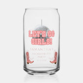 Disco Cowgirl Girls Weekend Junggeselinnen-Abschie Dosenglas (Rückseite)