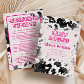 Disco Cowgirl Hot Pink Western Junggeselinnen-Absc Einladung