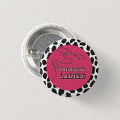 Disco Cowgirl Junggeselinnen-Abschied Button (Vorne & Hinten)