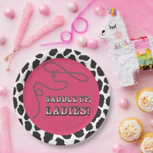 Disco Cowgirl Junggeselinnen-Abschied Pappteller (Party)
