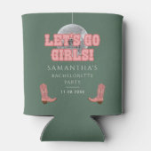 Disco Cowgirl Junggeselinnen-Abschied Retro Dosenkühler (Rückseite)