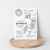 Disco, Cowgirl, Martini, Disco ball Birthday Einladung