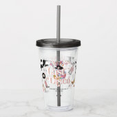 Disco Cowgirl Nashville Pink Rodeo | Bachelorette Acryltrinkbecher (Vorderseite)