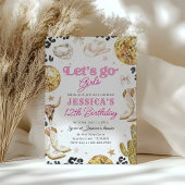 Disco Cowgirl Nashville Rodeo Pink Birthday Party  Einladung