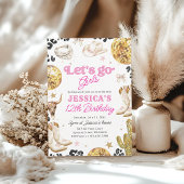 Disco Cowgirl Nashville Rodeo Pink Birthday Party  Einladung