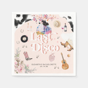 Disco Cowgirl Nashville Rosa Rodeo   Junggesellinn Serviette