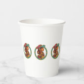 Disco Cowgirl Party Cup – Fun Celebration Drinkwar Pappbecher (Vorderseite)