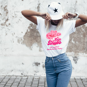 Disco Cowgirl Pink Rodeo Junggeselinnen-Abschied T-Shirt
