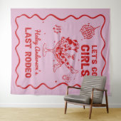 Disco Cowgirl Rodeo Bachelorette Wandteppich (Beispiel (Horizontal))