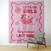 Disco Cowgirl Rodeo Bachelorette Wandteppich (Beispiel)