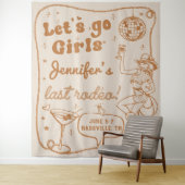 Disco Cowgirl Rodeo Bachelorette Wandteppich (Beispiel)