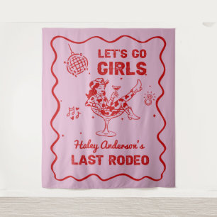 Disco-Cowgirl-Rodeo-Junggesellinnen-Wochenende Wandteppich