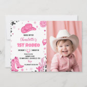 Disco Cowgirl Rodeo Western Geburtstag Einladung (Vorderseite)