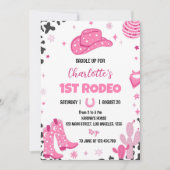 Disco Cowgirl Rodeo Western Geburtstag Einladung (Vorderseite)