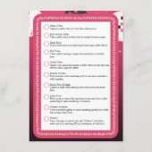 Disco Cowgirl Selfie Scavenger Hunt Game Begleitkarte (Rückseite)