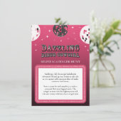 Disco Cowgirl Selfie Scavenger Hunt Game Begleitkarte (Stehend Vorderseite)