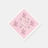 Disco-Cowgirl-Stiefel und Kaktus Serviette (Ecke)