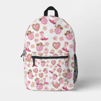 Disco Cowgirl Valentine Backpack Bedruckter Rucksack